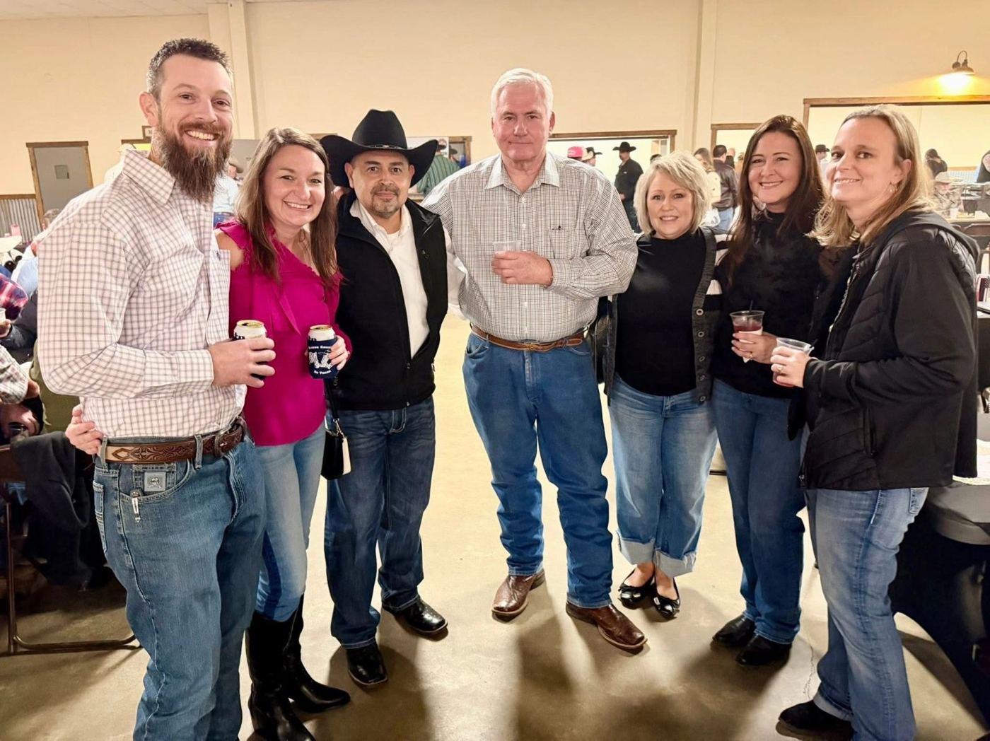A group of guests posing together